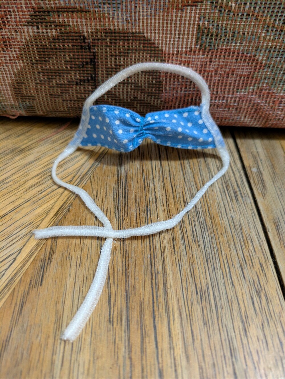 Barbie Doll Vintage 1987 Blue And White Polka Dot Top. Mattel California Dream
